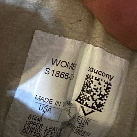 Saucony ‘Jazz’ original leather & nylon retro neutral sneaker. Sz 7 - Picture 9 of 11